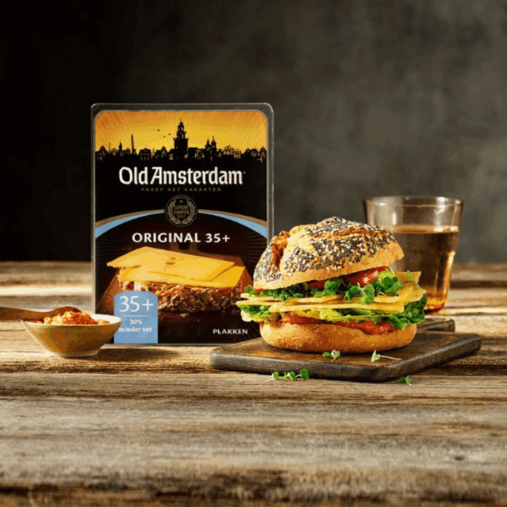 Spelt round bun Old Amsterdam 35+